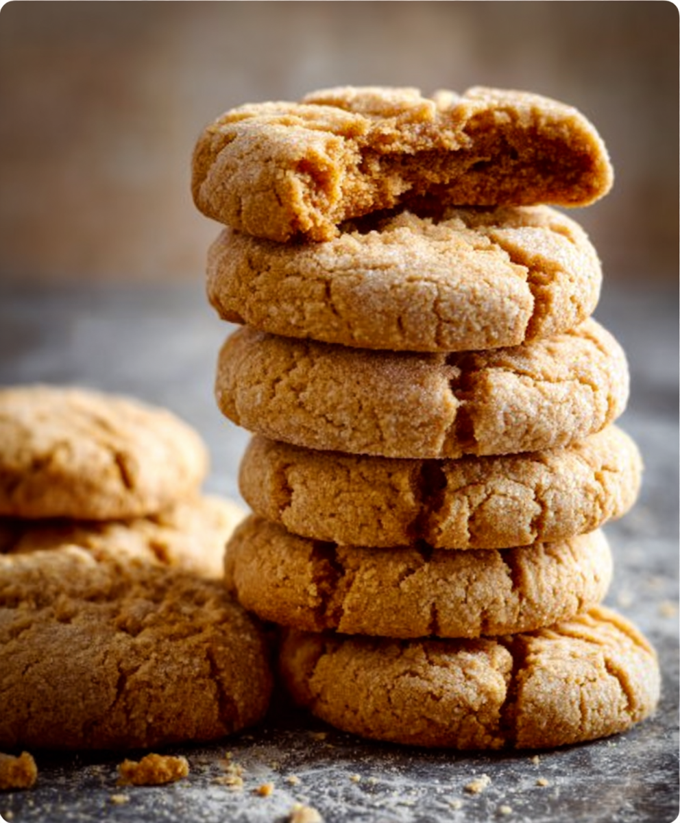Rustic Oat Flour Peanut Butter Cookies