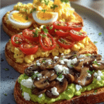 Savory Breakfast Toast Trio