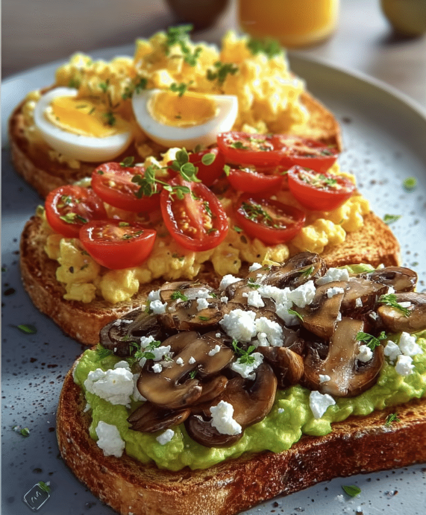 Savory Breakfast Toast Trio