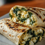 Savory Spinach & Feta Breakfast Wrap