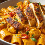 Spicy Creamy Cajun Chicken Rigatoni