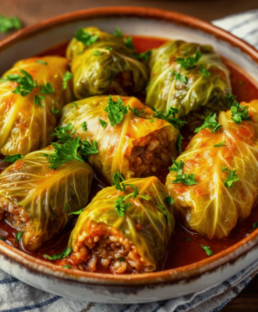 Sunday Supper Stuffed Cabbage Rolls