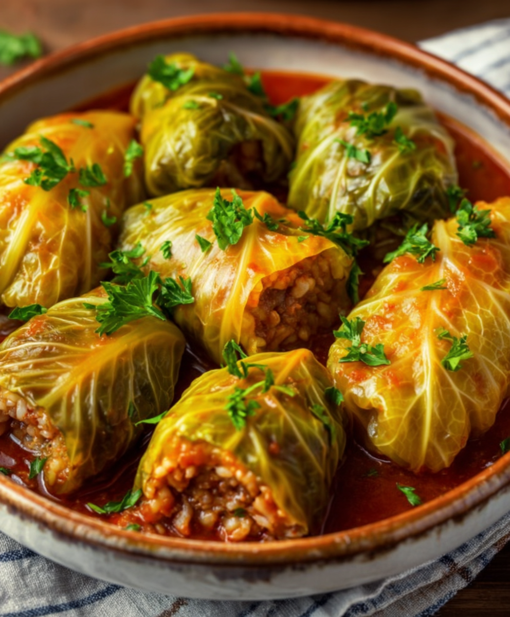 Sunday Supper Stuffed Cabbage Rolls