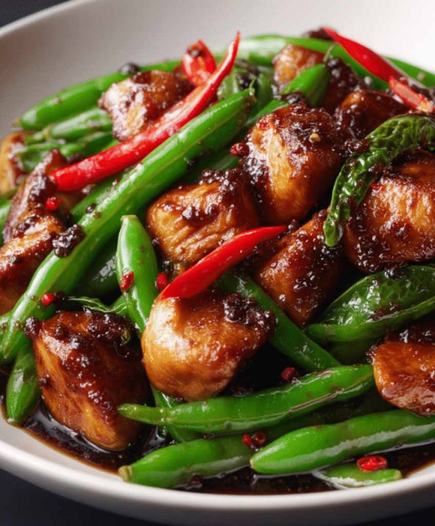 Sweet Chili Chicken & Green Bean Stir Fry