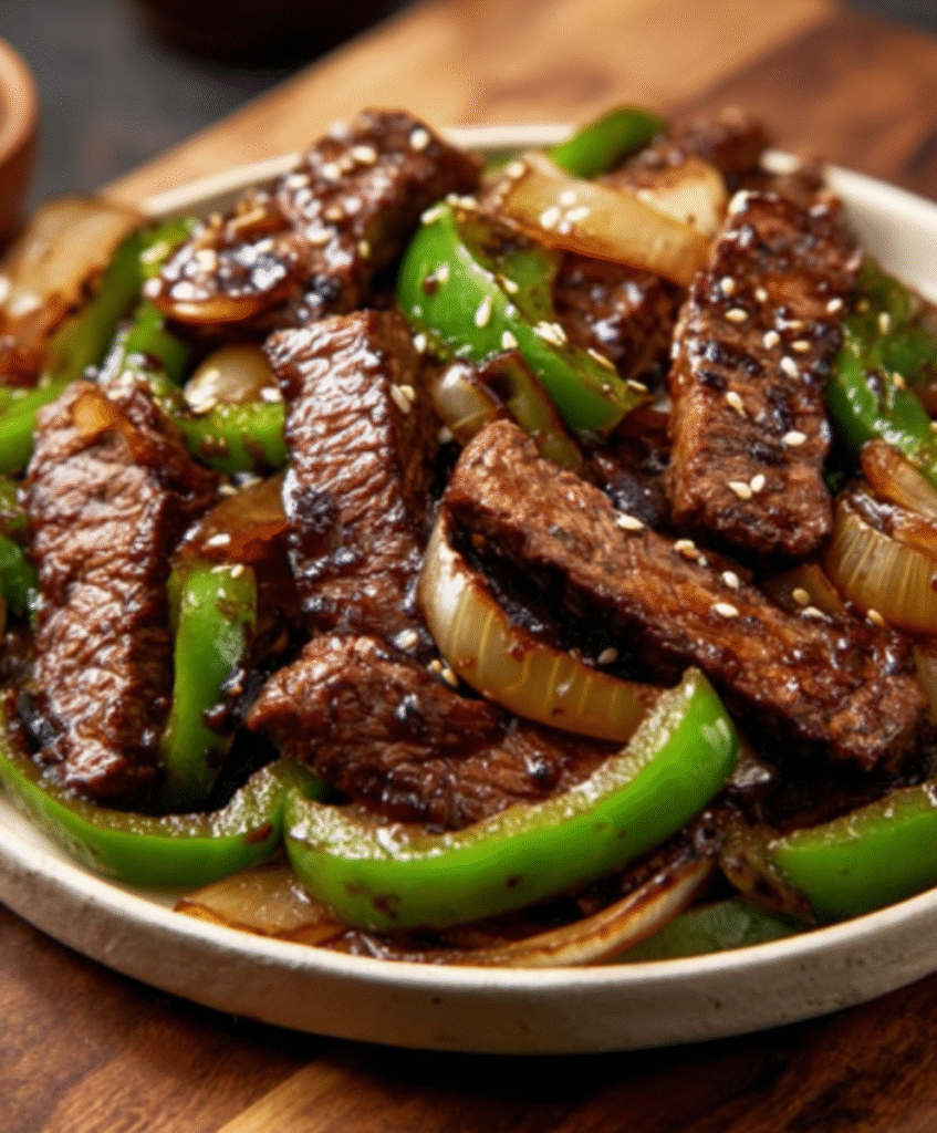 Teriyaki Steak Stir-Fry with Peppers & Onions