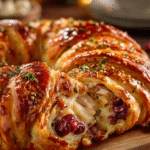 Turkey Cranberry Crescent Ring