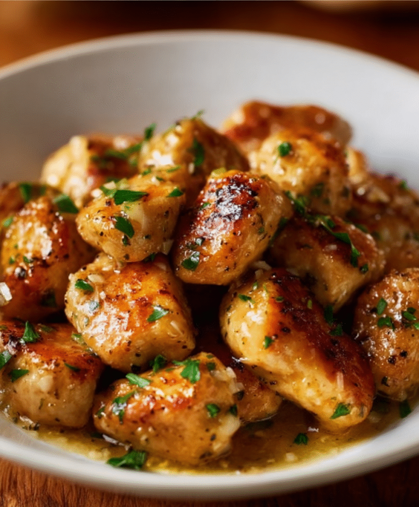 Weeknight Garlic Butter Chicken Bites