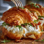 Apple Goat Cheese Croissant Sandwich