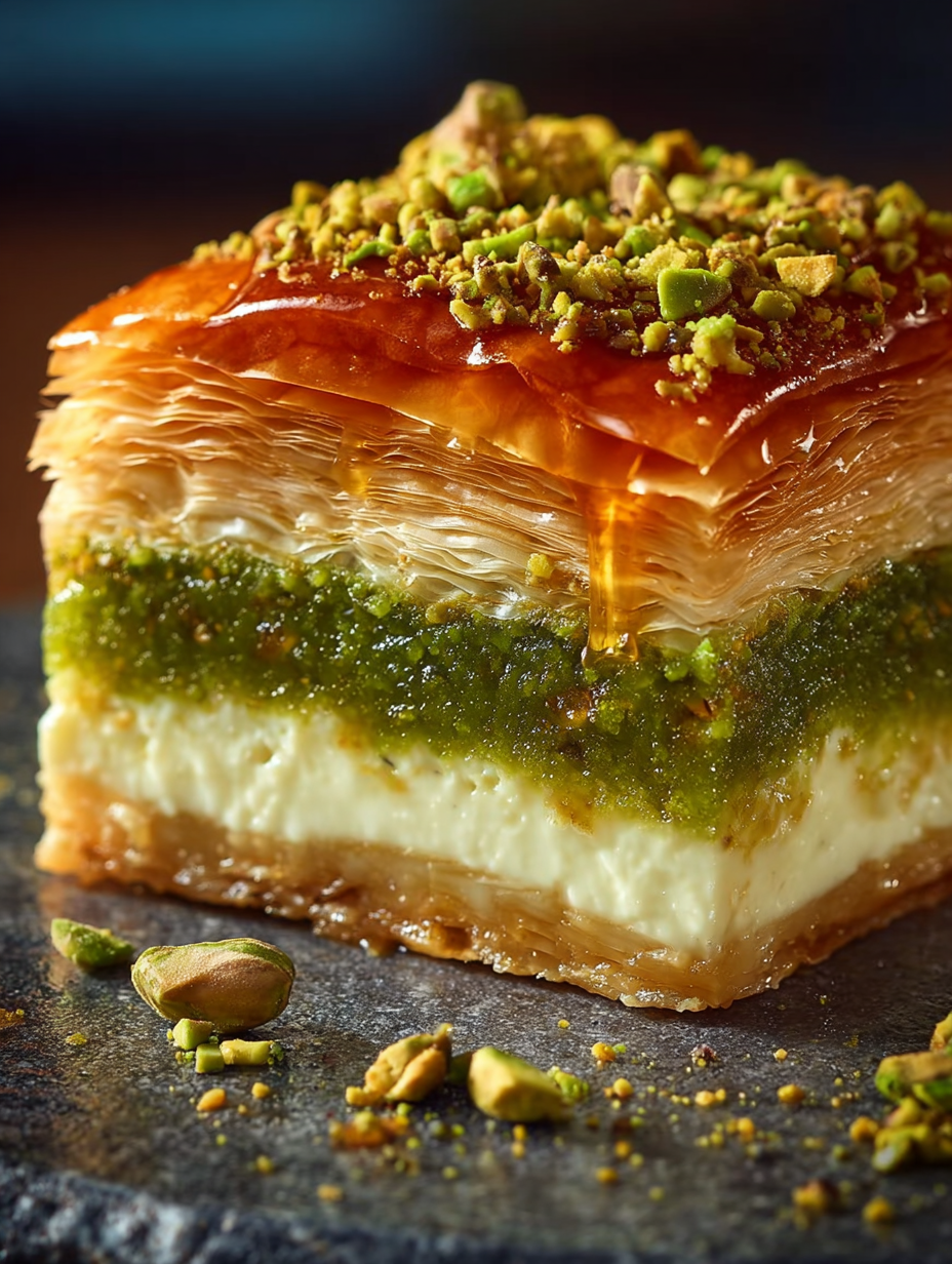Baklava Pistachio Cheesecake Fusion
