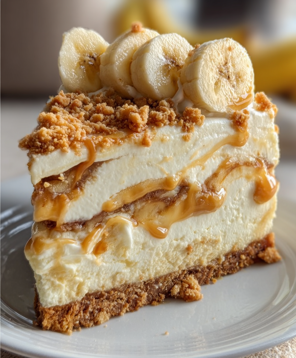 Banana Pudding Cookie Butter Cheesecake Cake