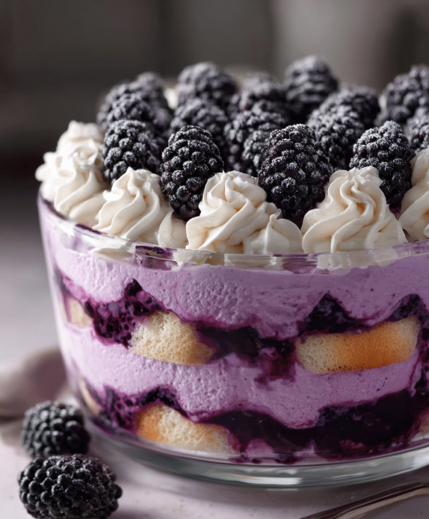 Blackberry Cloud Tiramisu