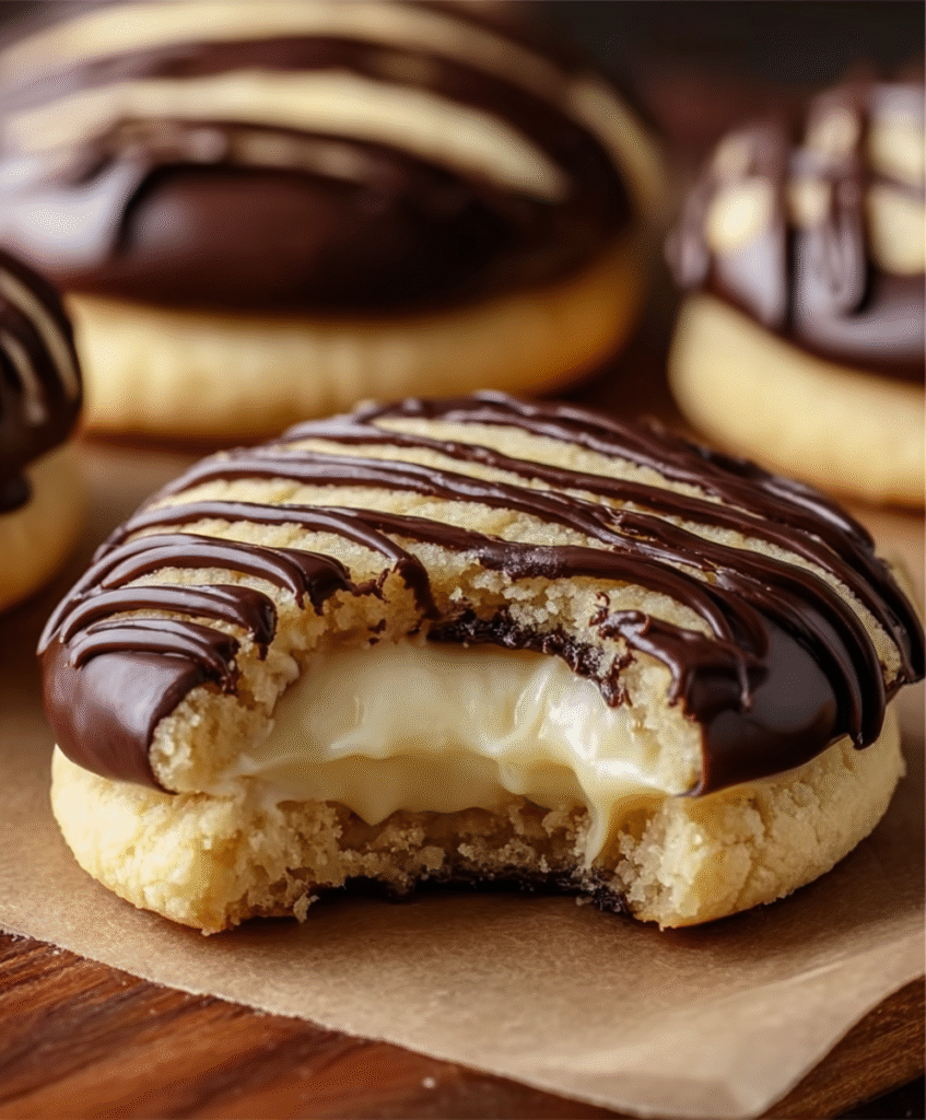 Boston Cream Pie Cookies