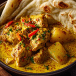 Caribbean Curry Chicken Roti