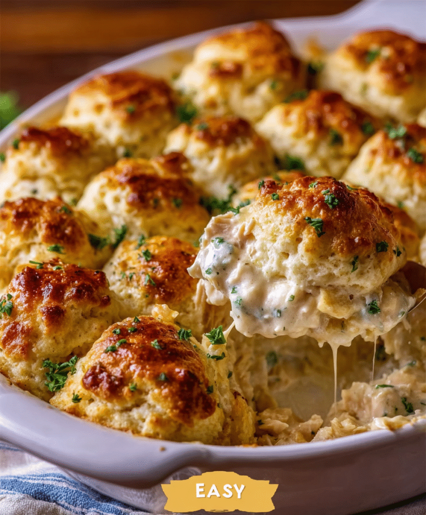 Chicken Bubble Biscuit Bake Casserole