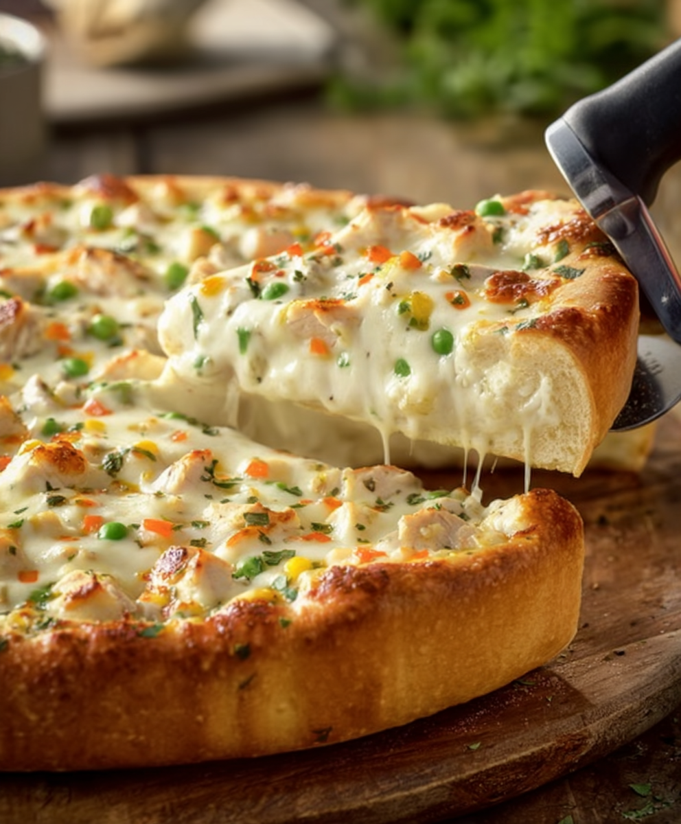 Chicken Pot Pie Pizza