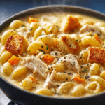 Cozy Creamy Chicken Mac & Cheese Soup