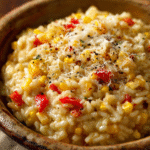 Creamy Corn & Red Pepper Risotto