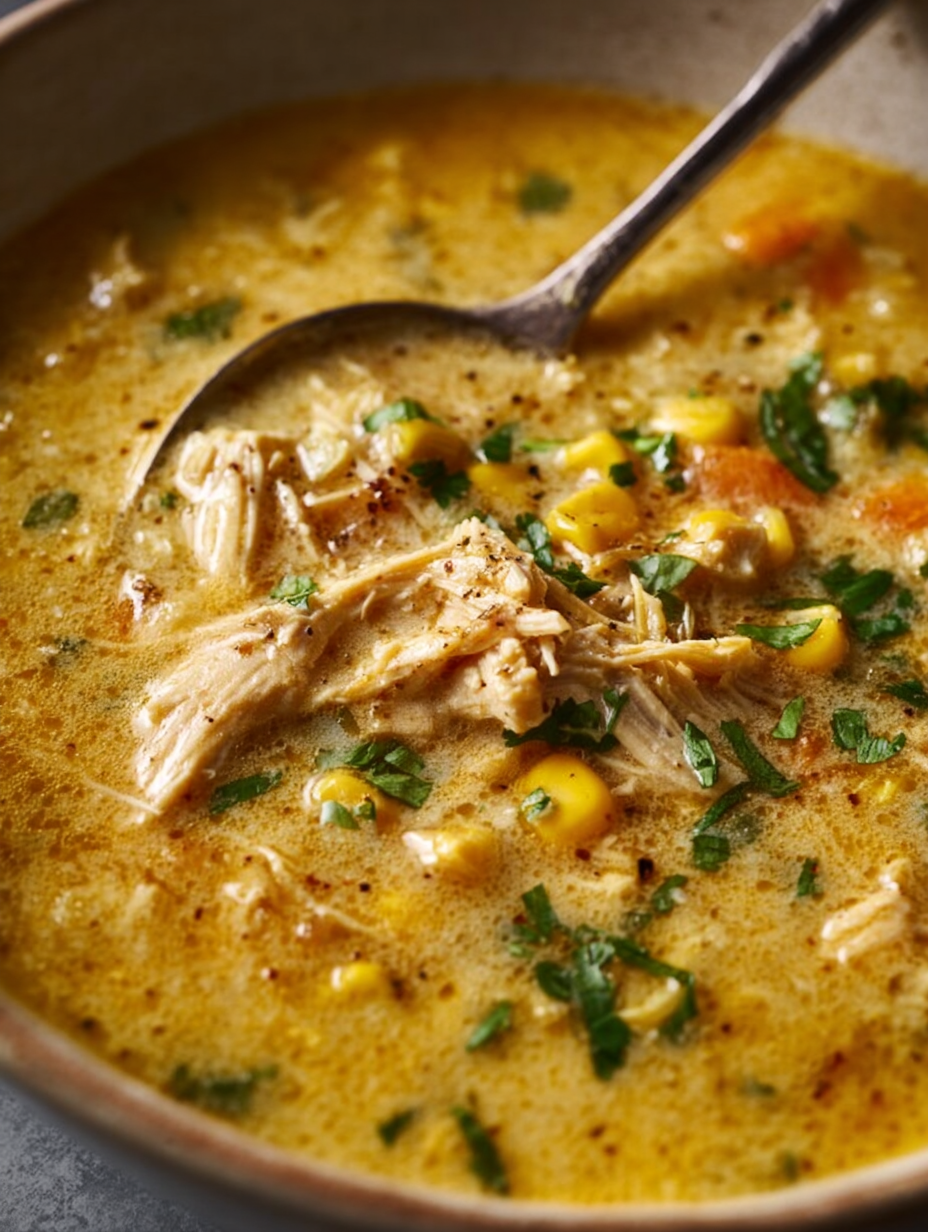 Creamy Golden Chicken Corn Chowder