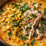 Creamy Mexican Street Corn Soup with Jalapeño & Lime