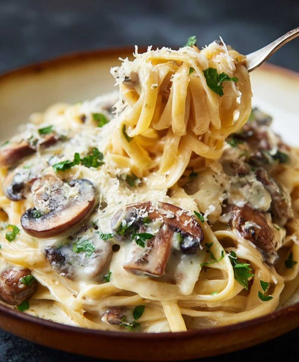 Creamy Mushroom Ricotta Pasta