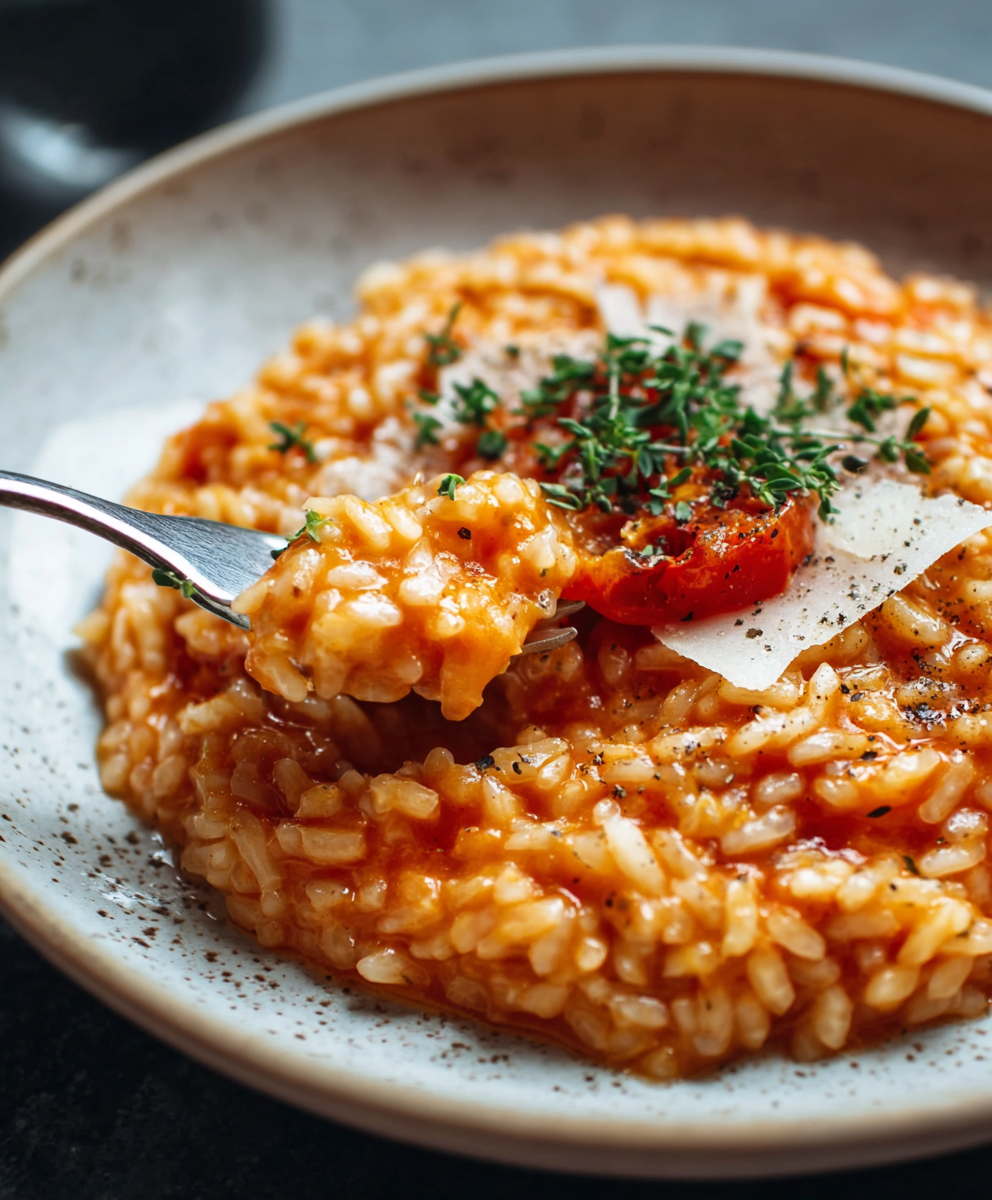 Creamy Tomato Parmesan Risotto