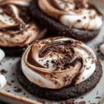 Gooey Chocolate Marshmallow Swirl Cookies