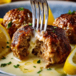 Greek Lemon Meatballs (Youvarlakia Avgolemono)