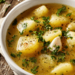 Hangover Cure Garlic Potato Soup