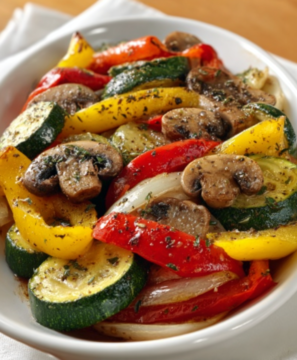 Healthy Colorful Sautéed Vegetables