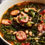 Hearty Black-Eyed Pea Soup with Andouille & Kale