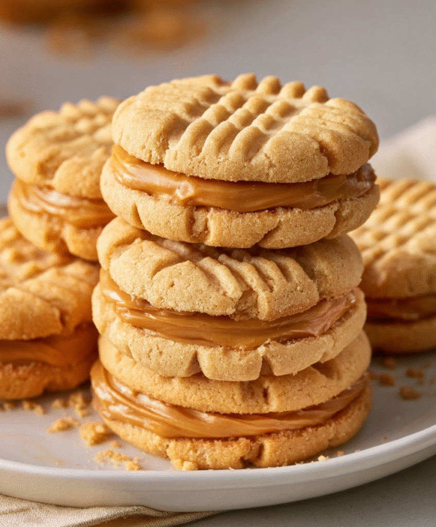 Homemade Copycat Nutter Butter Sandwich Cookies