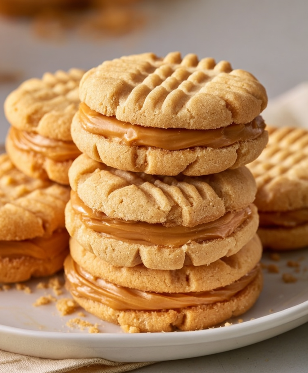 Homemade Copycat Nutter Butter Sandwich Cookies
