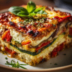 Layered Mediterranean Vegetable Lasagna with Creamy Ricotta