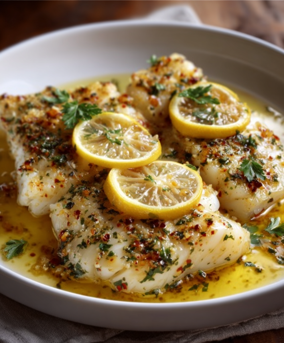 Lemon Garlic Butter Cod