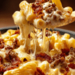 Loaded Bacon Cheeseburger Alfredo Pasta