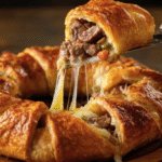 Philly Cheesesteak Crescent Ring