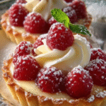 Raspberry Vanilla Cream Tarts