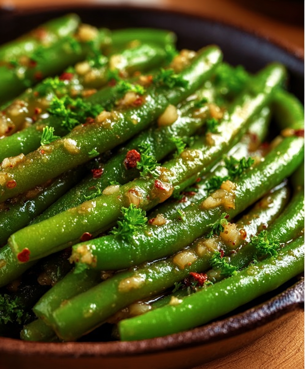 Savory Garlic Butter Green Beans