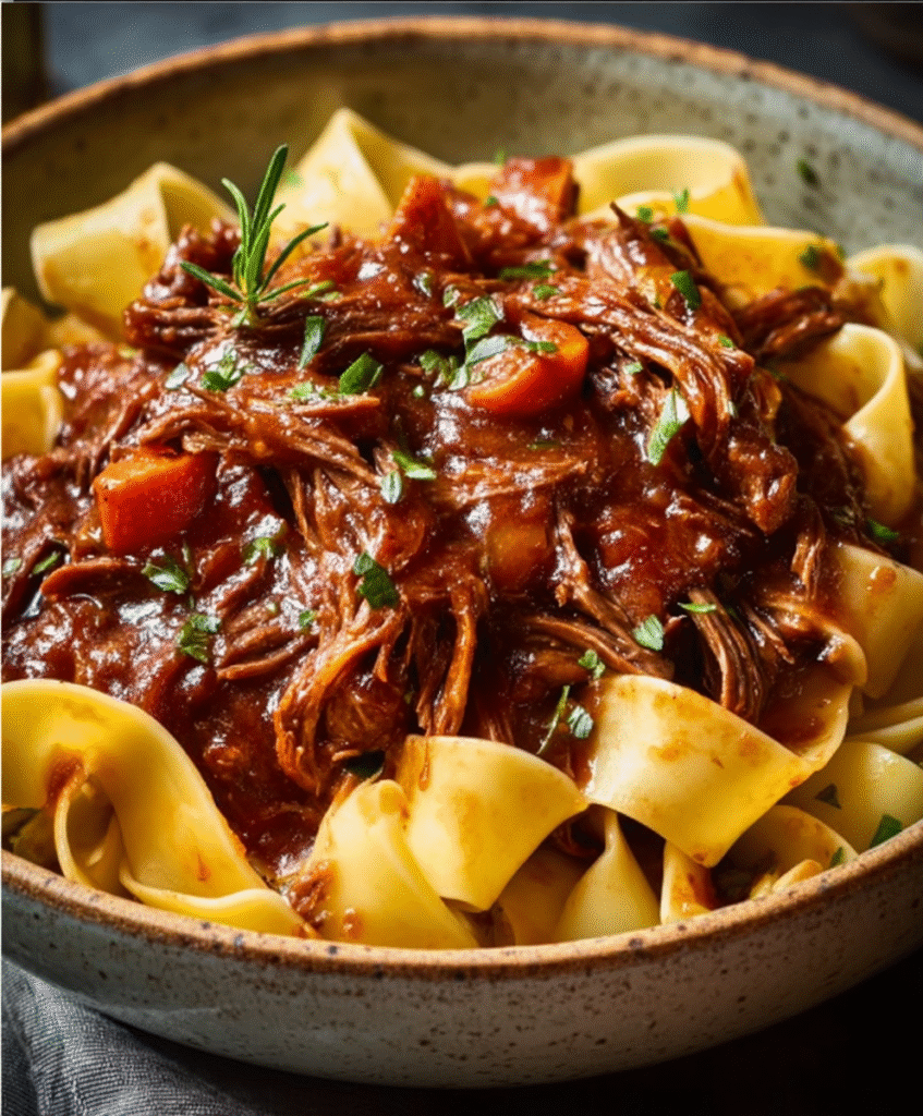 Slow-Braised Crockpot Short Rib Ragu
