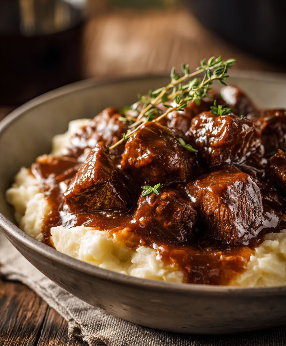 Slow Cooker Beef Manhattan