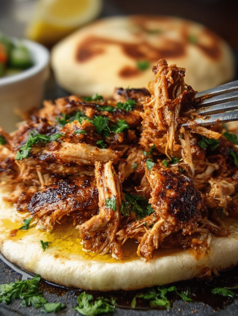 Slow Cooker Chicken Shawarma