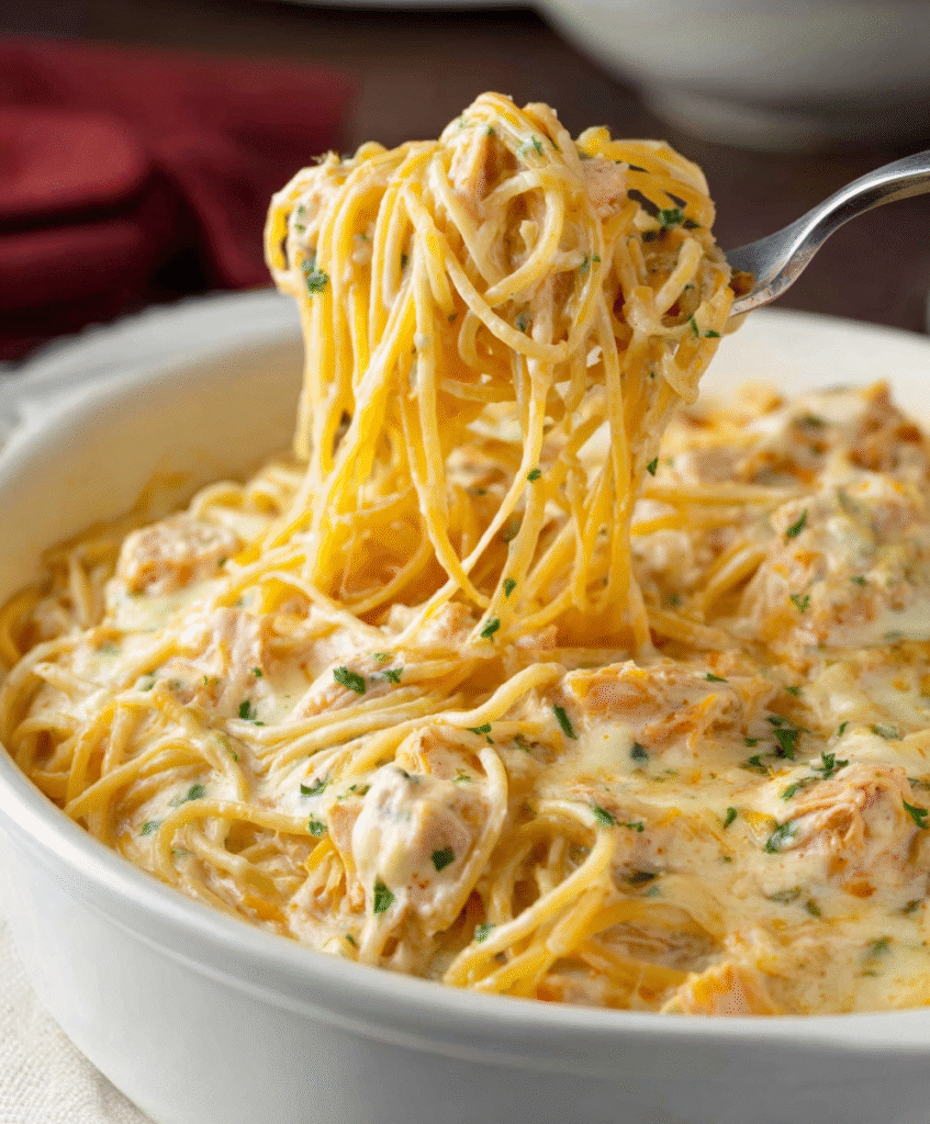 Southern Chicken Spaghetti with Rotel