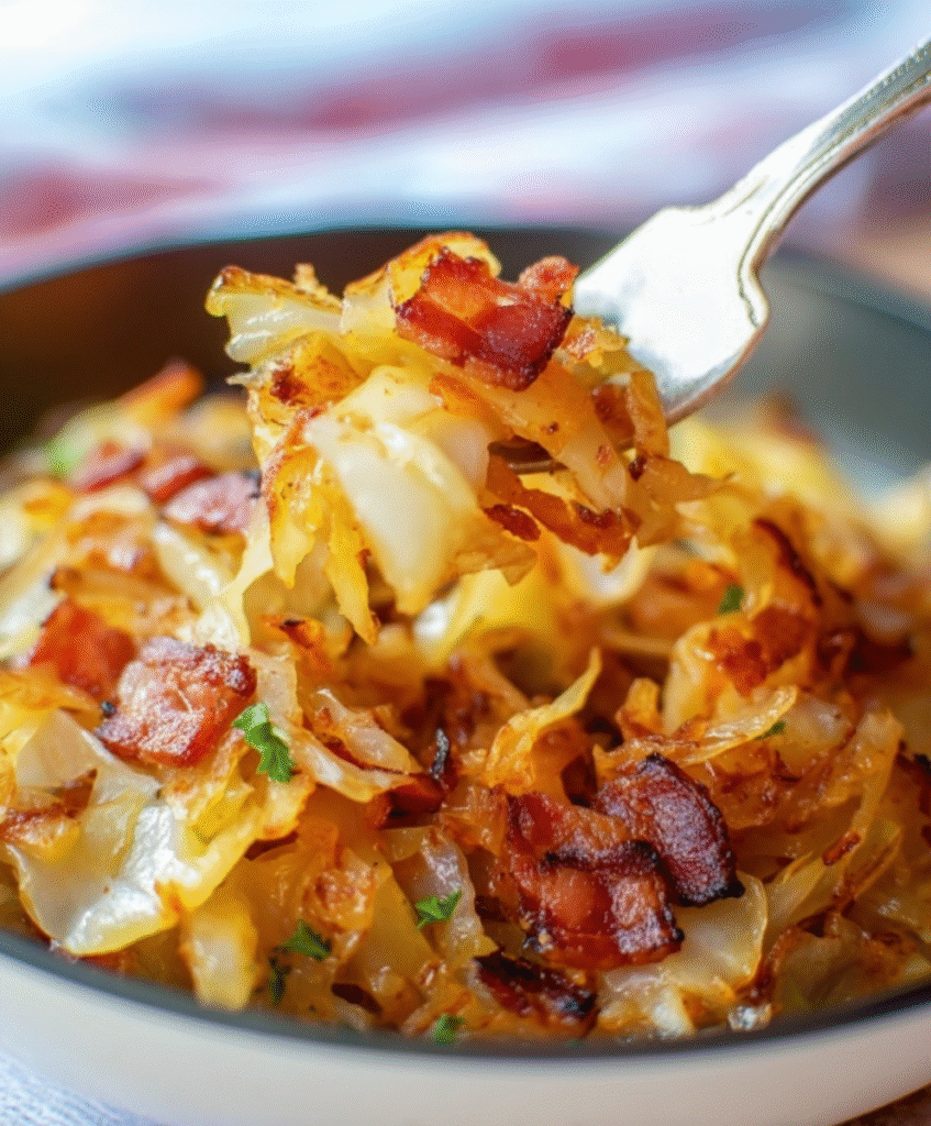 Southern Skillet Fried Cabbage