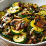 Weeknight Sautéed Zucchini, Mushrooms & Onions