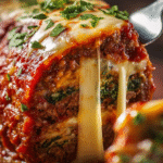 Cheesy Stuffed Italian Meatloaf Roll (Layered Comfort Classic)