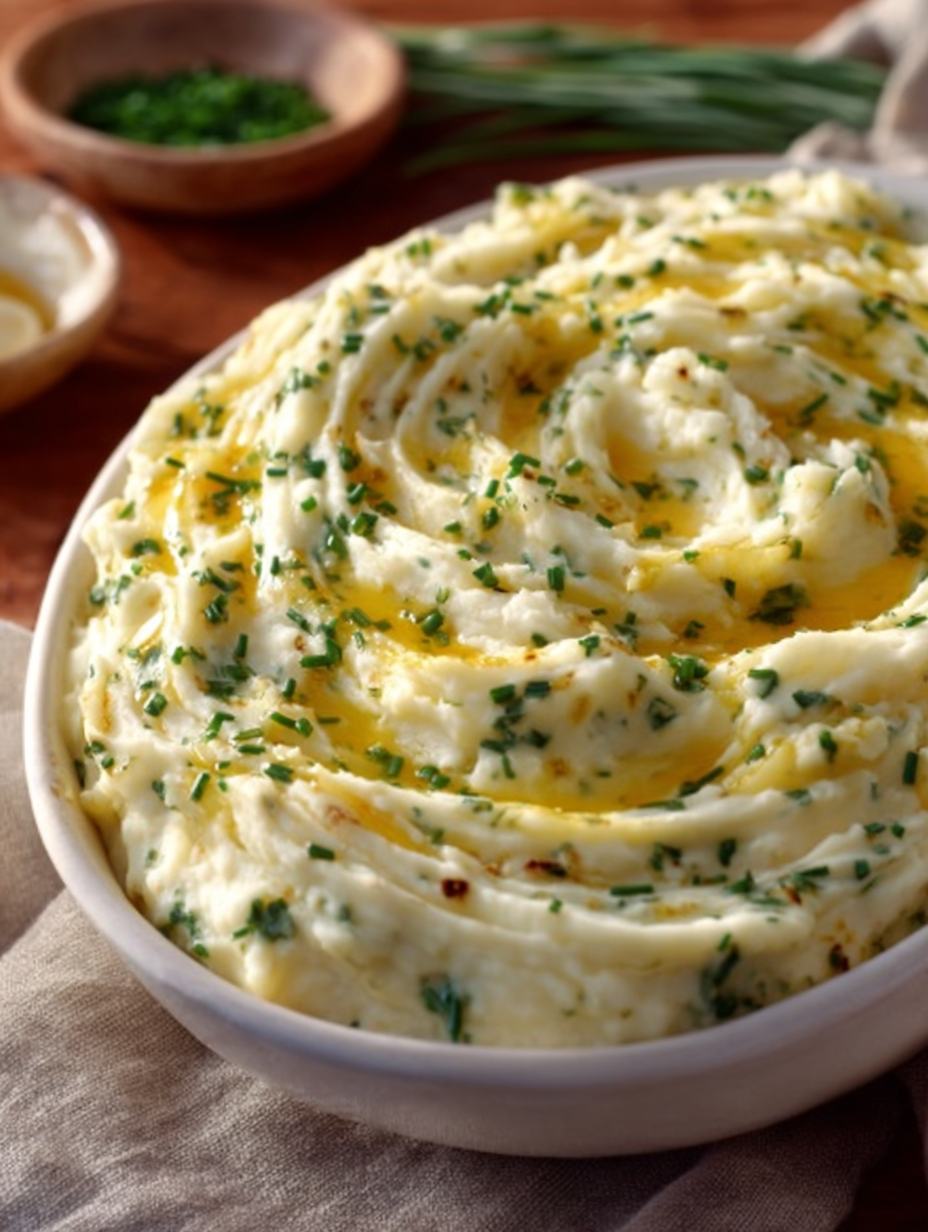Creamy Boursin Garlic Herb Mashed Potatoes