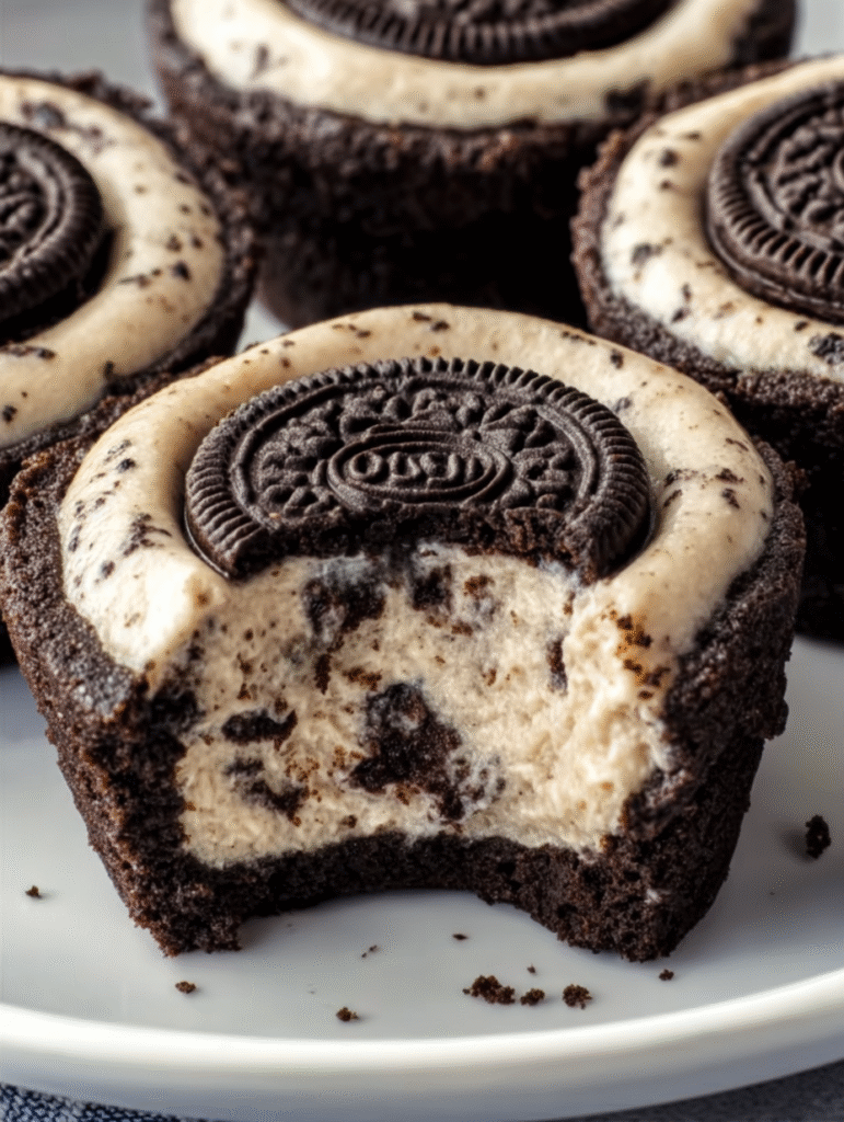 Decadent Oreo Cheesecake Cookie Cups