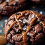 Fudgy Sea Salt Caramel Chocolate Chunk Cookies