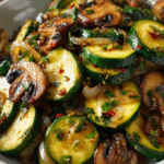 Garlic Herb Sautéed Zucchini, Mushrooms & Sweet Onions