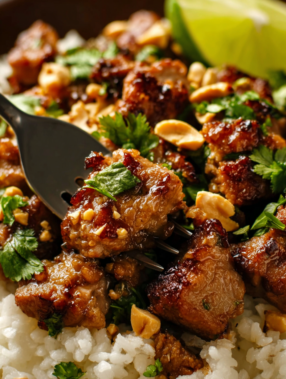 Ginger-Lime Pork with Coconut Rice